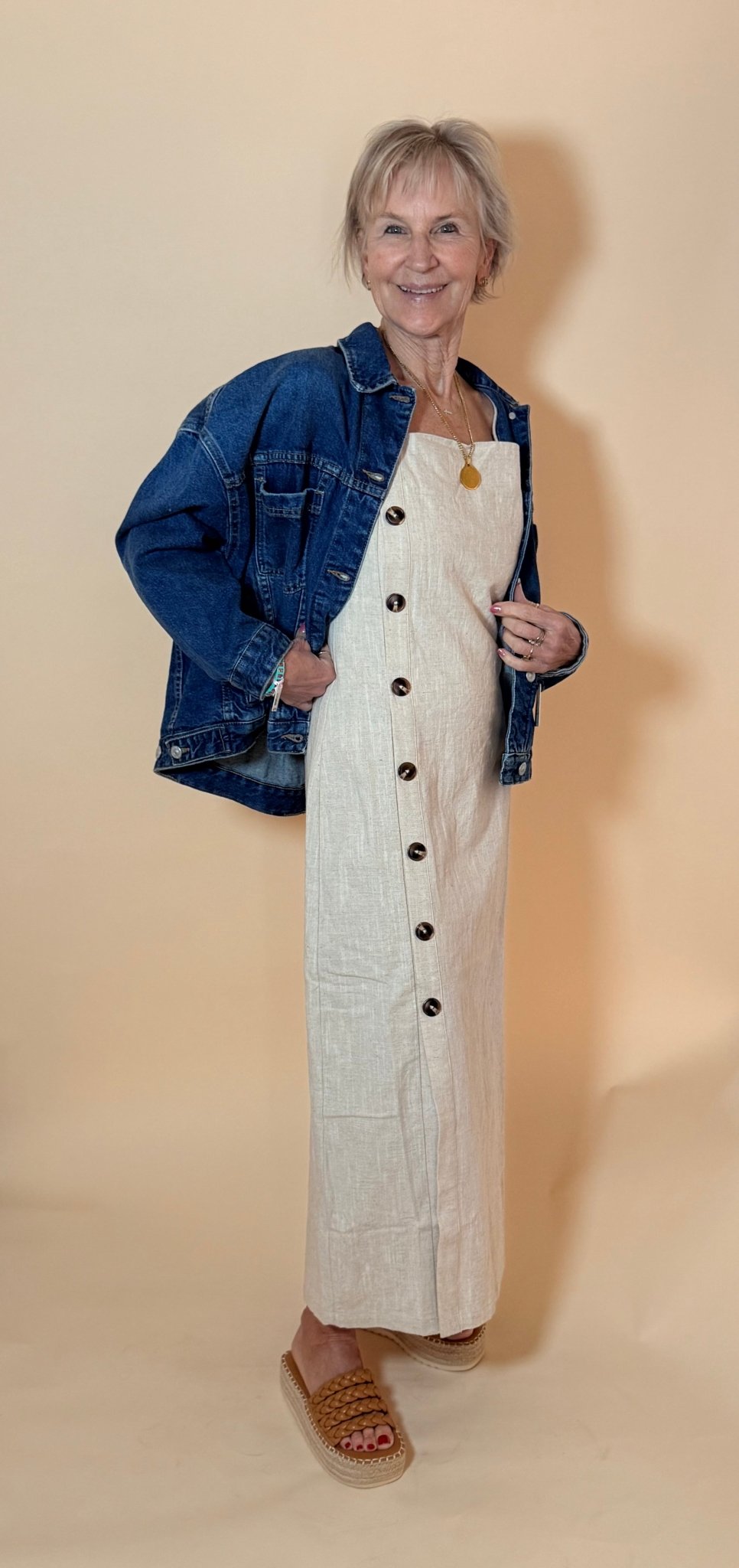 Solstice Linen Asymmetrical Midi - eloise boutique