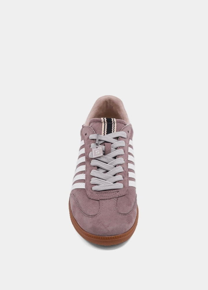 Stevie Sneaker - Taupe Suede - eloise boutique