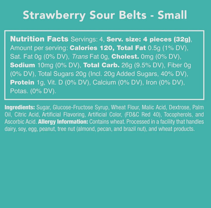 Strawberry Sour Belts - eloise boutique