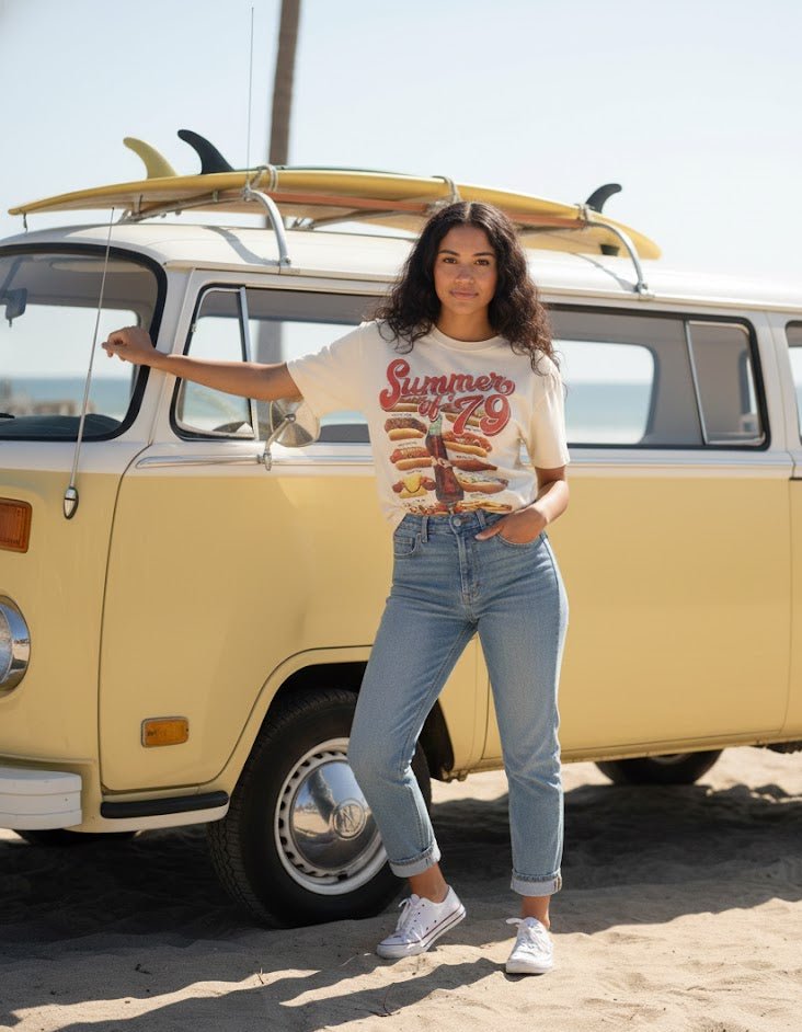 SUMMER OF '79, 4TH OF JULY OVERSIZED T - SHIRT - eloise boutique