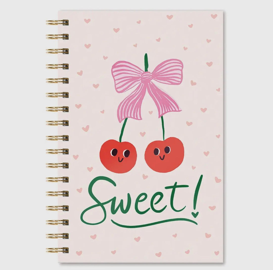 Sweetest Cherry Medium Spiral Notebook - eloise boutique