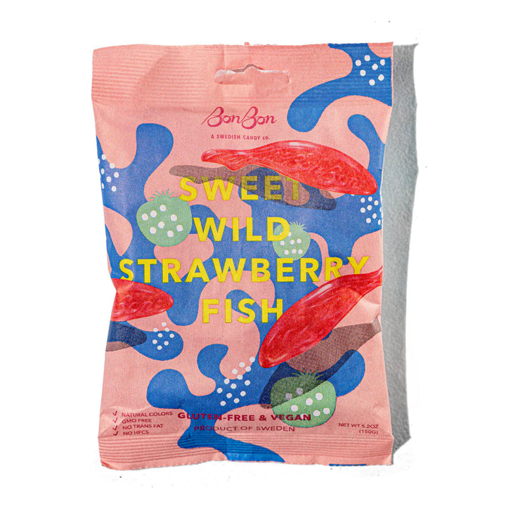 Packaged product with colorful design and text on a white background