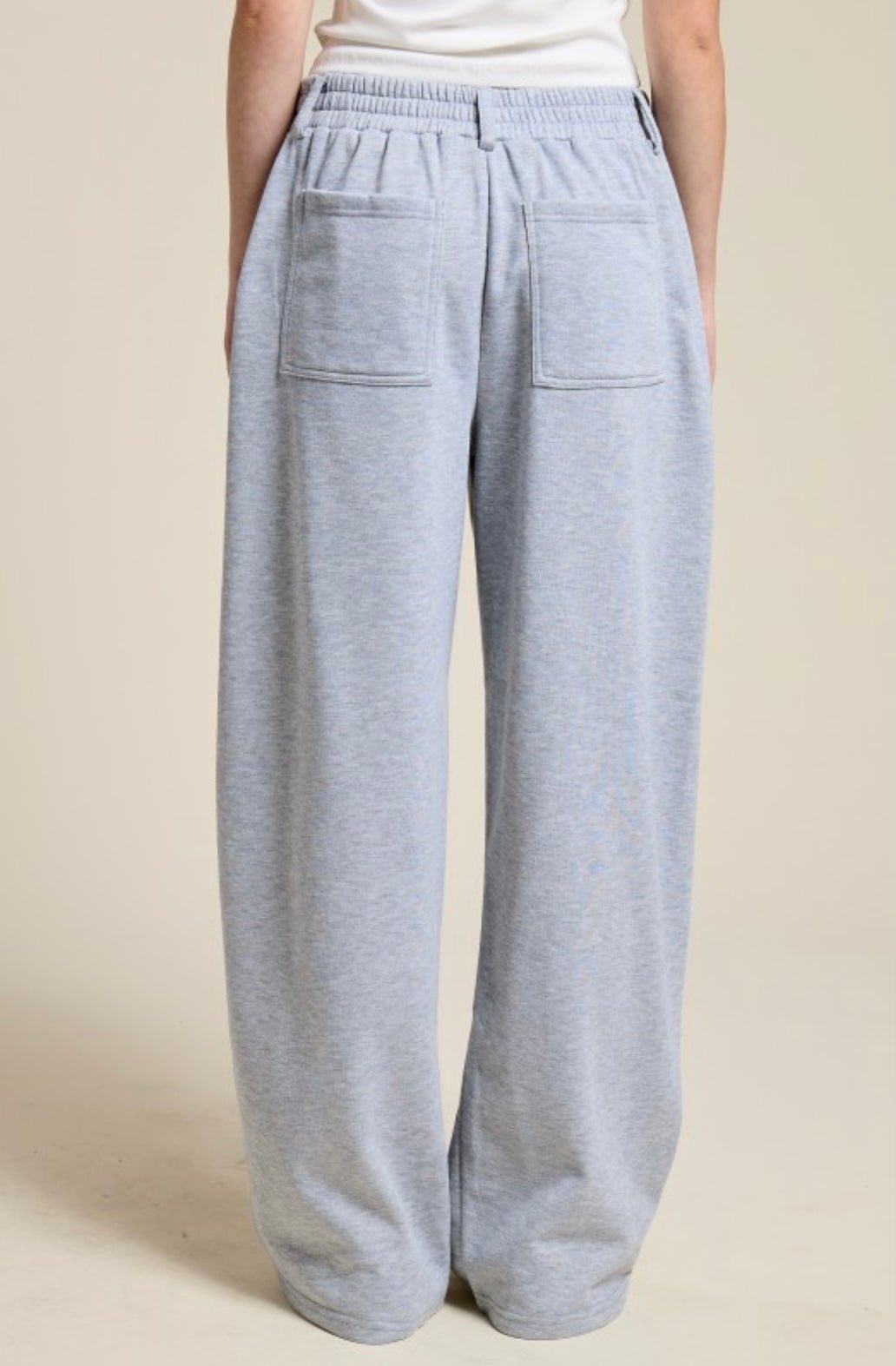 Tailored Wide Leg Knit Sweatpants - eloise boutique