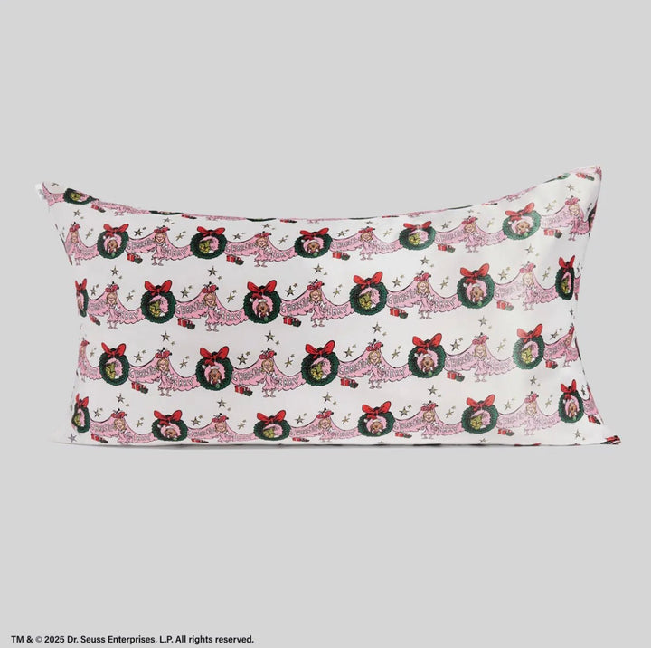 The Grinch x Kitsch KING Satin Pillowcase - Cindy Lou Who - eloise boutique