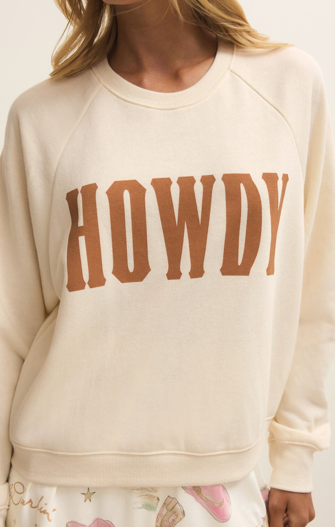 The Howdy Raglan Pullover - eloise boutique