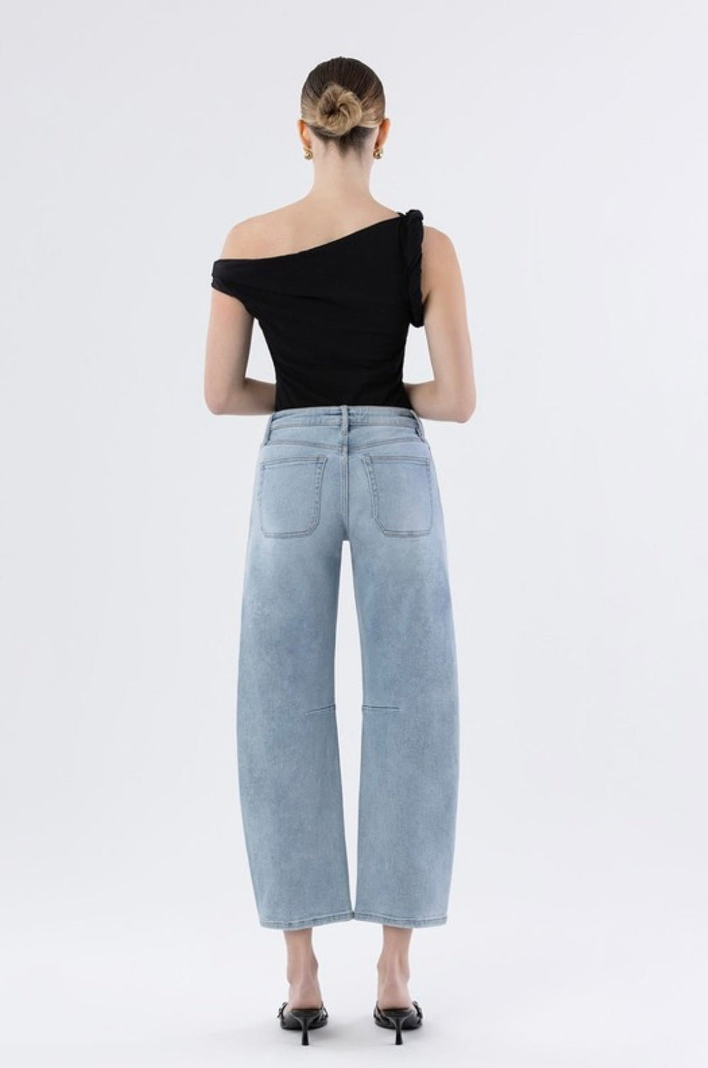 Vervet High Rise Barrel Jean - eloise boutique