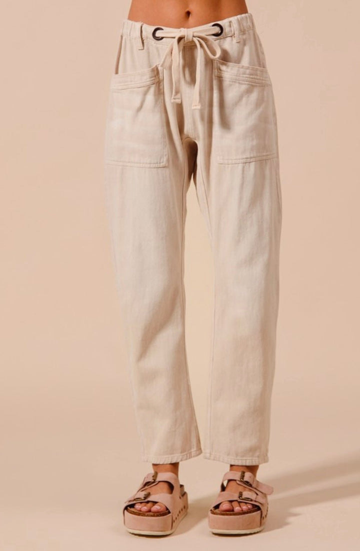 Vintage Washed Slim Barrel Pant - eloise boutique