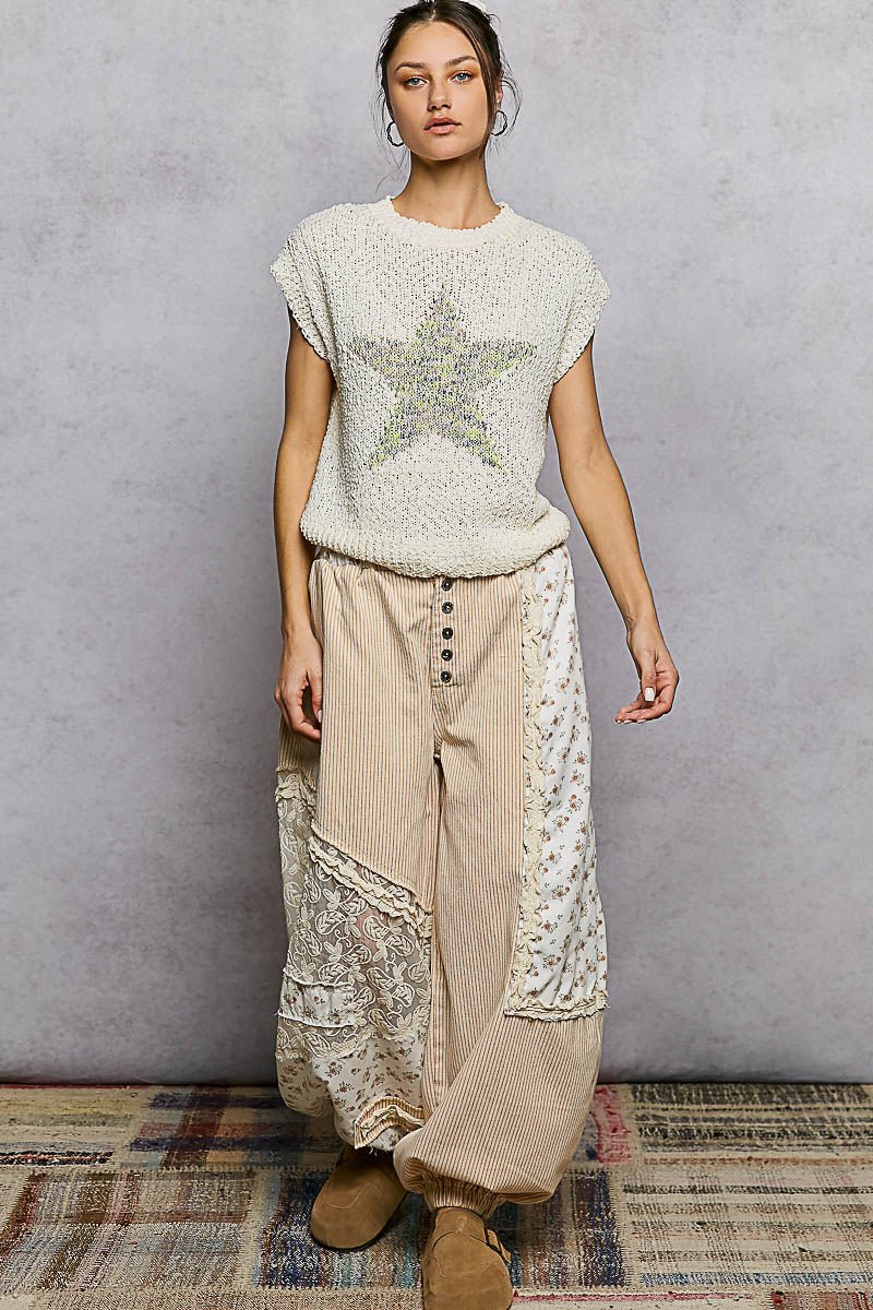 Wildflower Wanderer Patchwork Balloon Pants - eloise boutique
