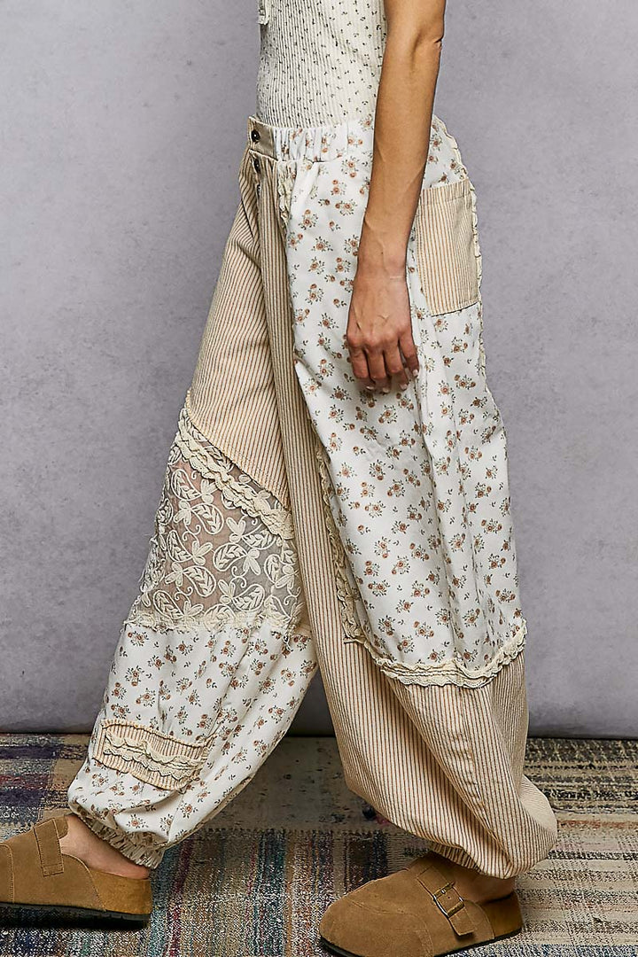 Wildflower Wanderer Patchwork Balloon Pants - eloise boutique