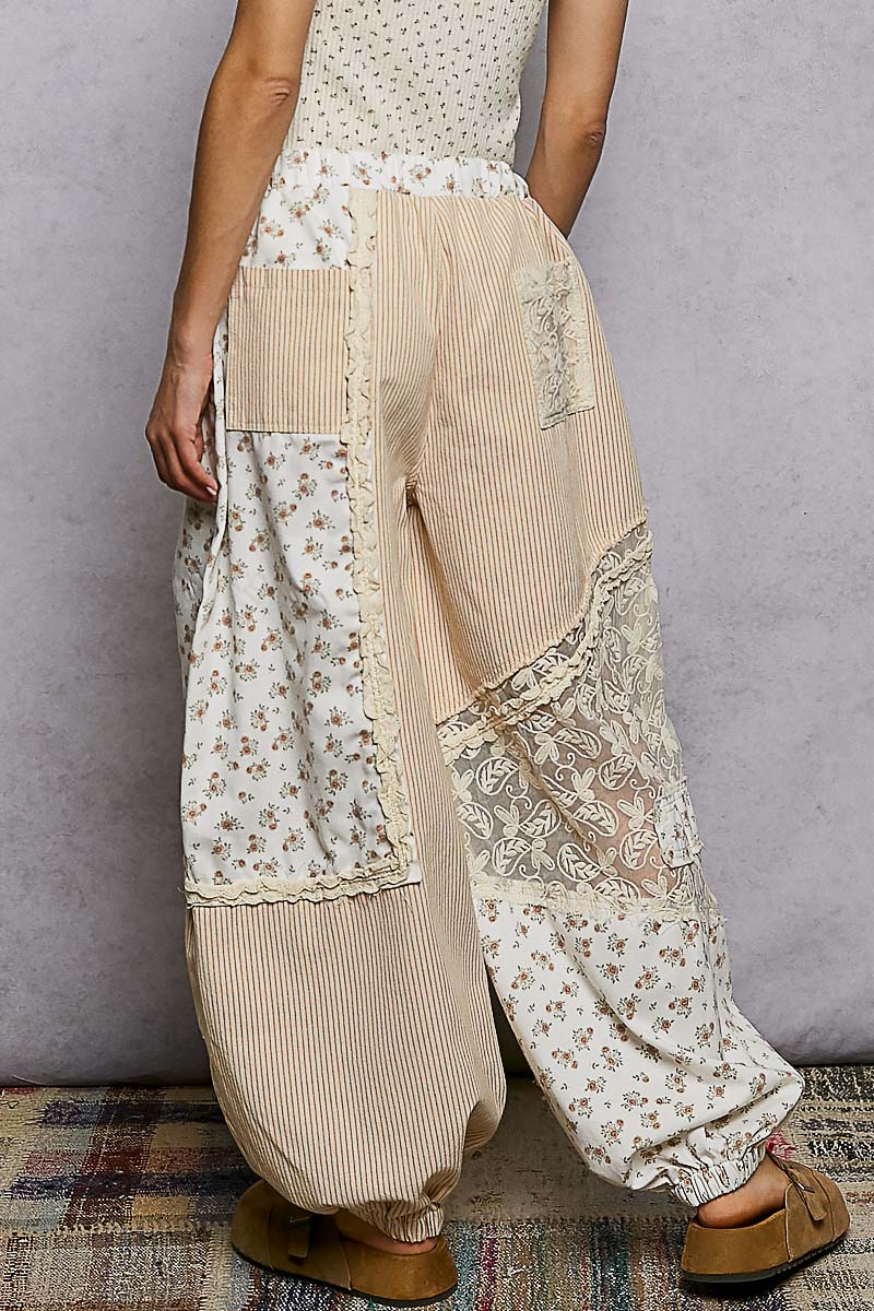 Wildflower Wanderer Patchwork Balloon Pants - eloise boutique