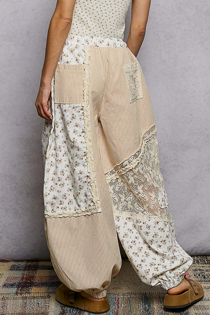 Wildflower Wanderer Patchwork Balloon Pants - eloise boutique